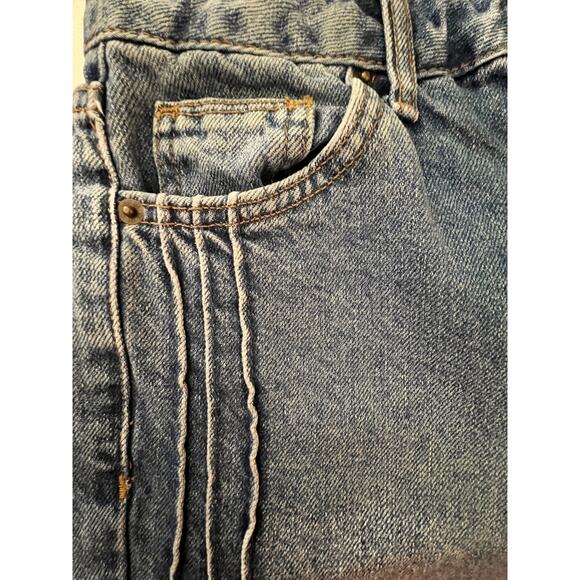 BDG Blue Mom Jeans High Waist Straight Leg Denim Size 25 - Picture 6 of 13